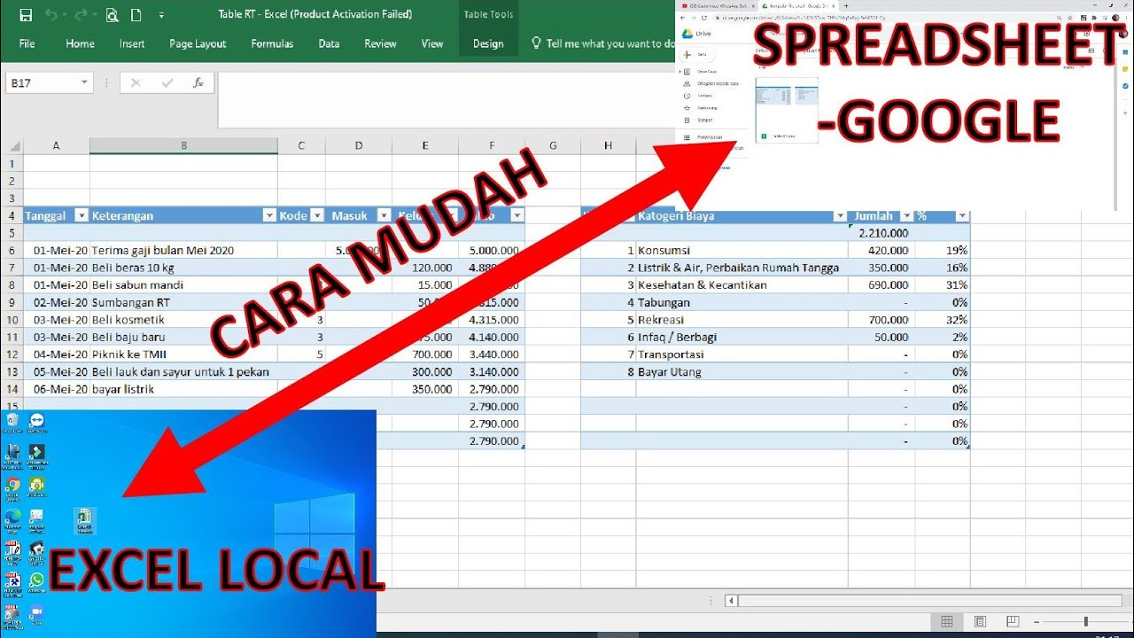 Cara Memindahkan Excel ke Google Sheet